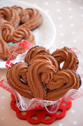 バレンタイン 絞り出しチョコクッキー ちひろ お菓子 パンのレシピや作り方 Cotta コッタ