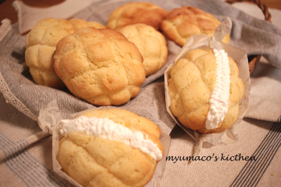 我が家のホイップメロンパン みゅまこ お菓子 パンのレシピや作り方 Cotta コッタ