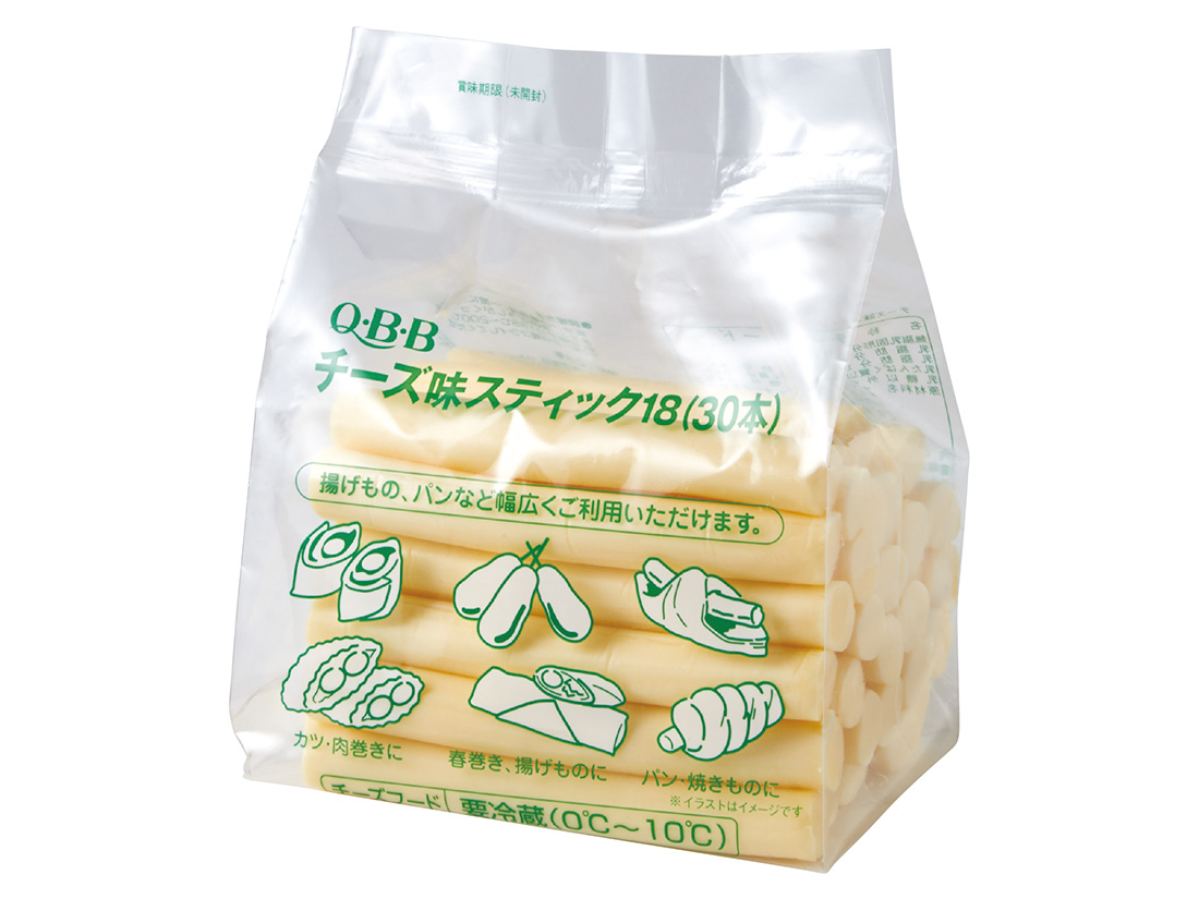 冷蔵 Q・B・Bチーズ味スティック18(30本) その他のチーズ お菓子・パン材料・ラッピングの通販【cotta＊コッタ】