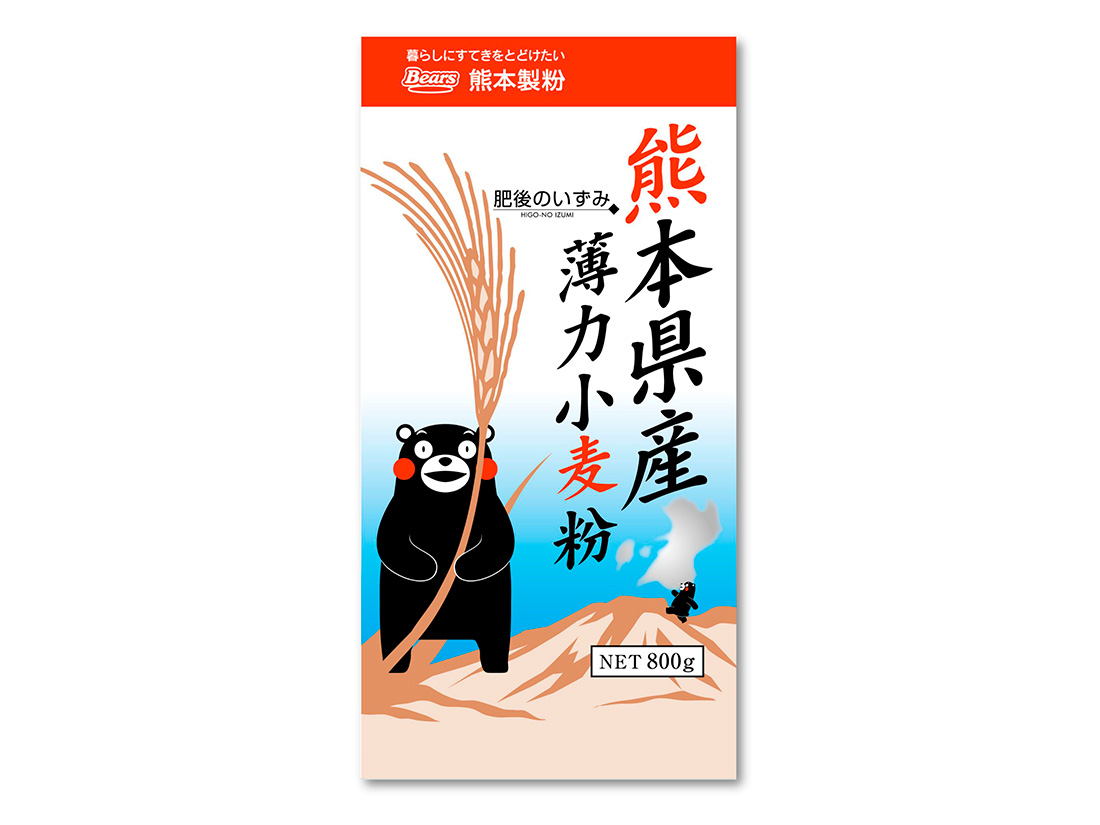 熊本県産薄力小麦粉 肥後のいずみ 800g