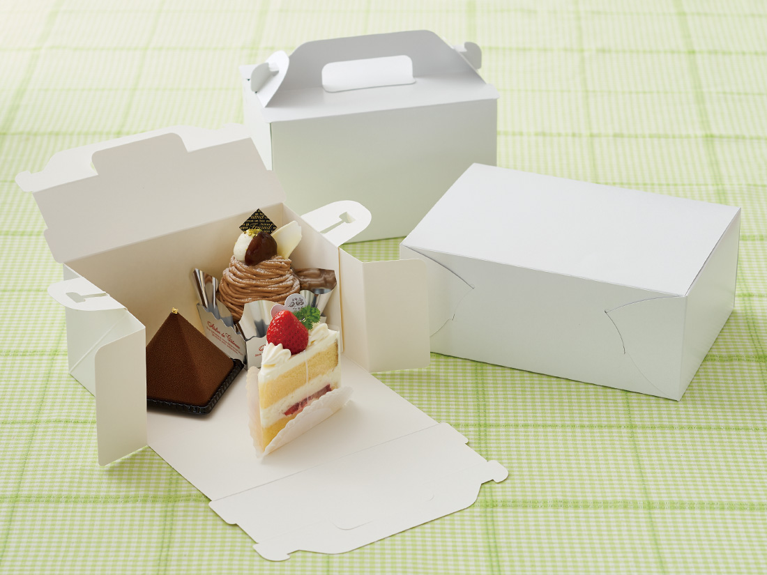 ケーキ箱 ホワイトショートnc No 4 お菓子 パン材料 ラッピングの通販 Cotta コッタ