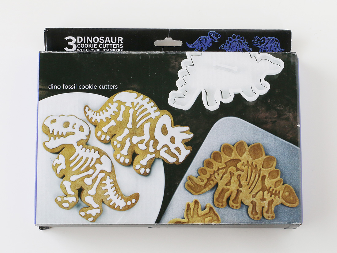 恐竜の化石クッキー型 3個セット | 動物・虫・魚のクッキー型 | お菓子・パン材料・ラッピングの通販【cotta＊コッタ】