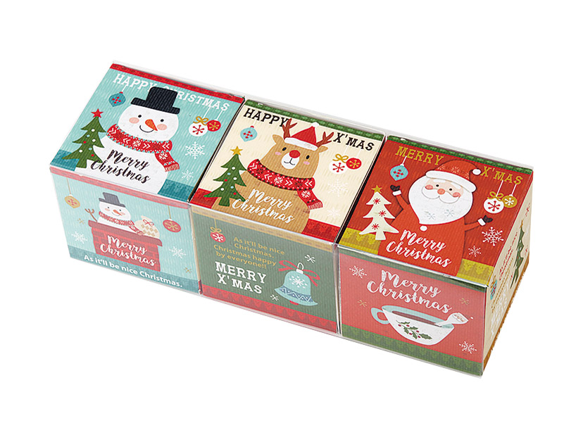 オシャレクリスマスキューブボックスセット イベント関連のギフト箱 お菓子 パン材料 ラッピングの通販 Cotta コッタ