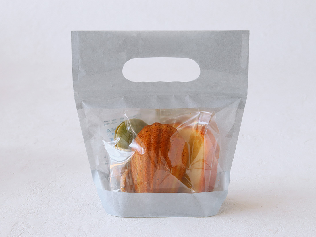 cotta ジッパーバッグ グレー S | 無地の個包装袋 | お菓子・パン材料 