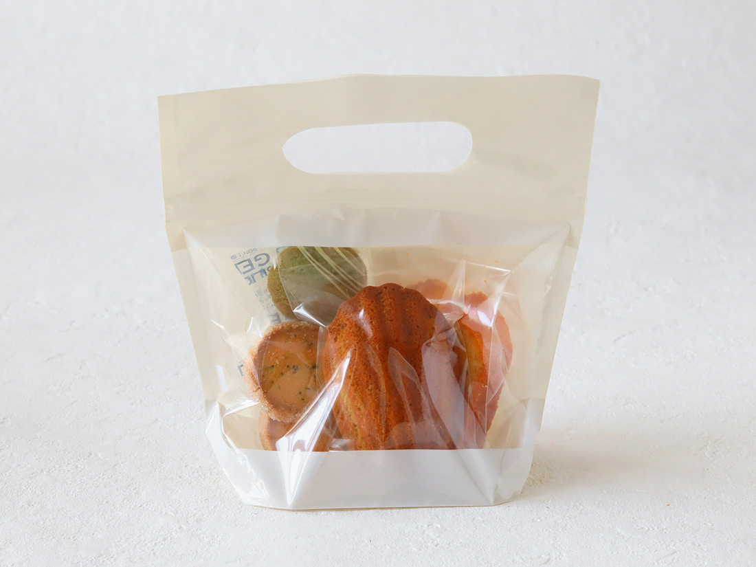 cotta ジッパーバッグ ホワイト S | 無地の個包装袋 | お菓子・パン 