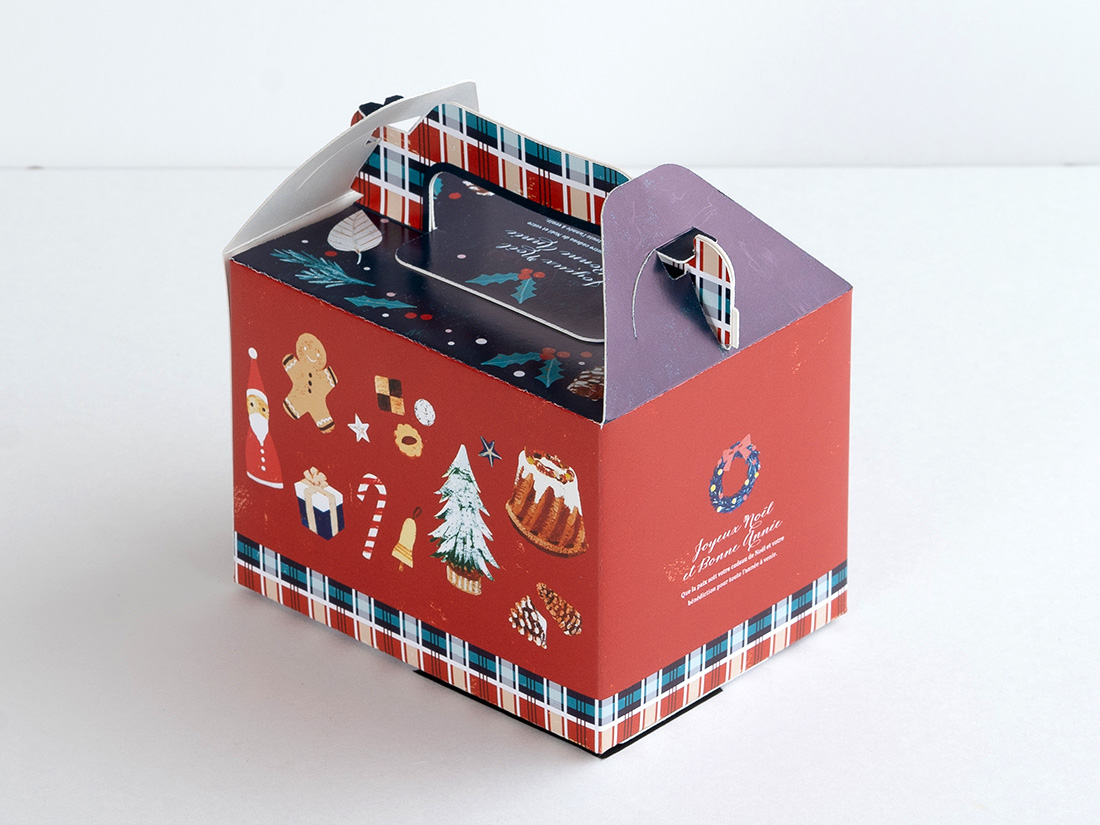 cotta ケーキ箱 クリスマスのおたのしみ 3×4