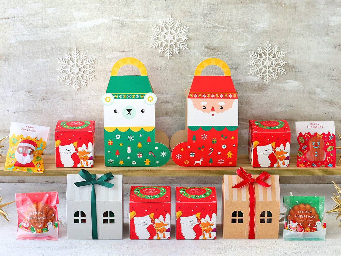Cotta ギフト箱 2wayクリスマスブーツ ギフト箱 お菓子 パン材料 ラッピングの通販 Cotta コッタ