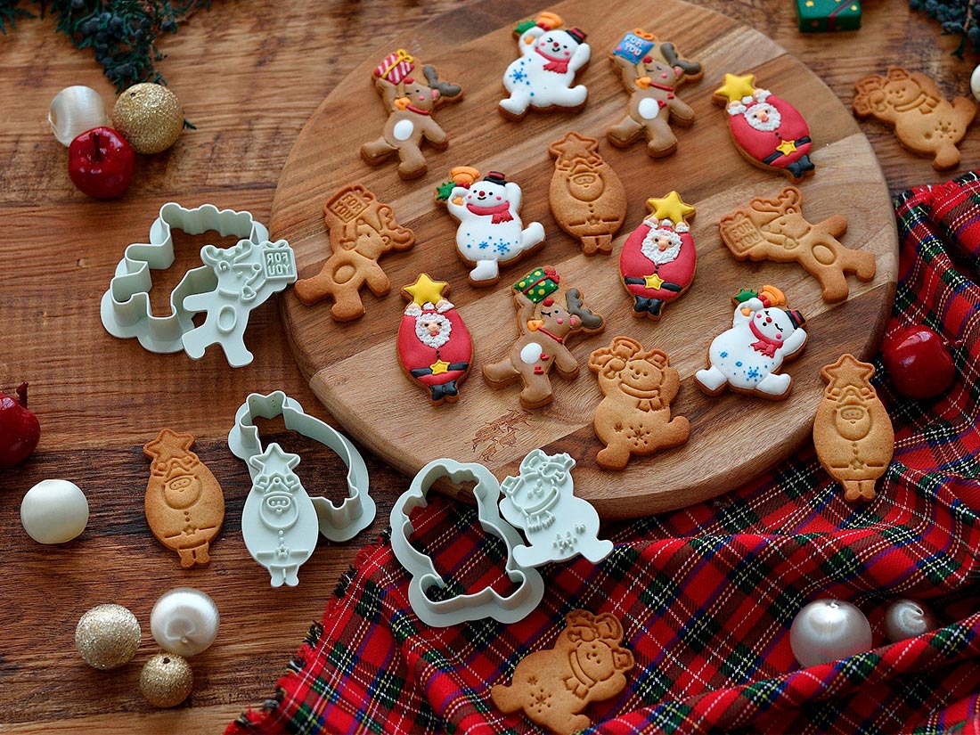 特注オーダー クリスマス エンボスローラー クッキー お菓子作り 型